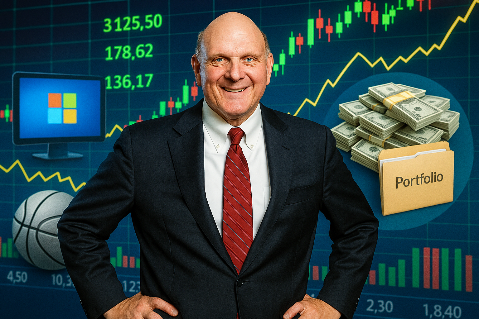 How Steve Ballmer Invests His Fortune in 2025